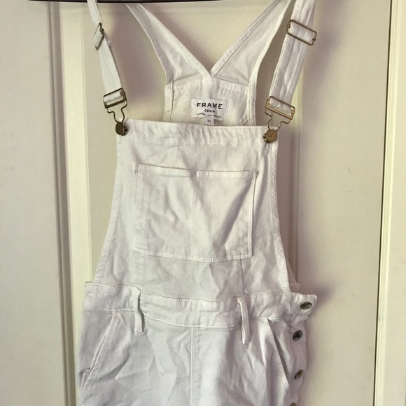Frame Denim Denim - Frame Denim White Overalls